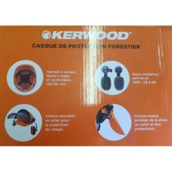 Casque de protection avec oreillette anti-bruit et visière