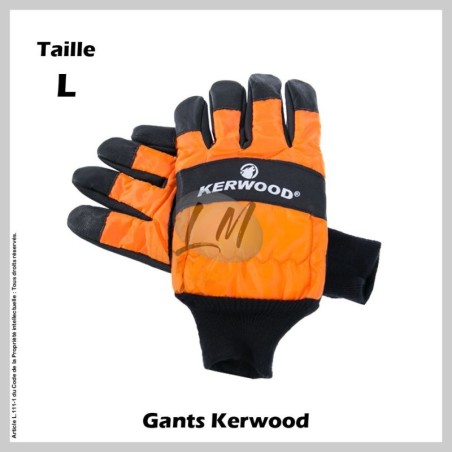 Gants forestier Kerwood renforcé main gauche - Taille L