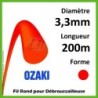 Fil Rond Ozaki Rouge 3,3mm x 200m