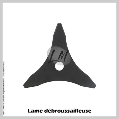 Lame débroussailleuse 3 dents Ø300 mm Al 25,4 mm