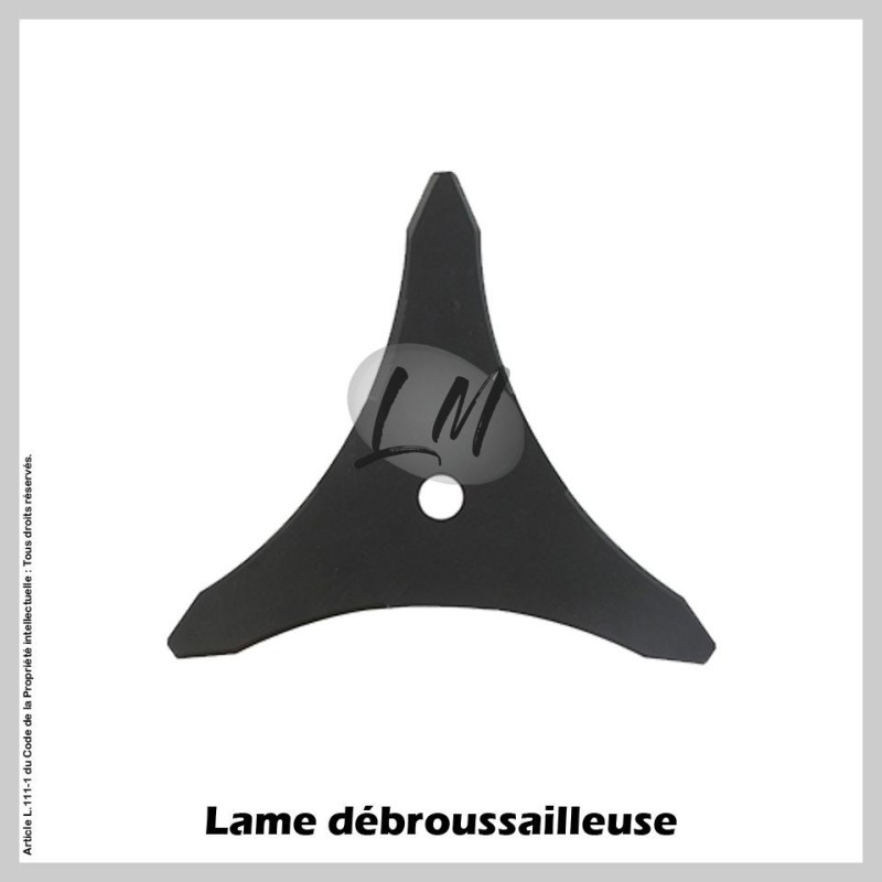 Lame débroussailleuse 3 dents Ø300 mm Al 20 mm
