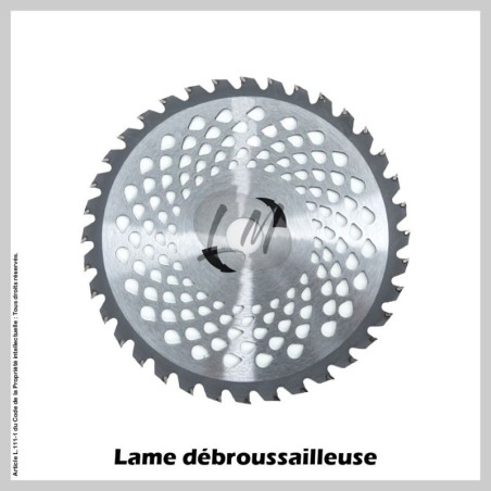 Lame débroussailleuse 36 dents Ø230 mm Al 20 et 25.4 mm