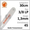Guide Kerwood 30 - Pas : 3/8LP - Jauge : 1.3mm - 45 Ent
