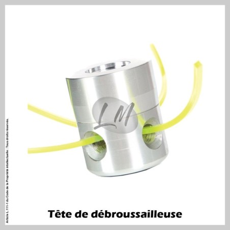 Tête débroussailleuse 2 fils alu Ø47
