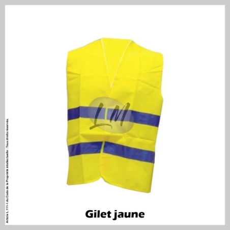 Gilet Jaune - Taille unique XL