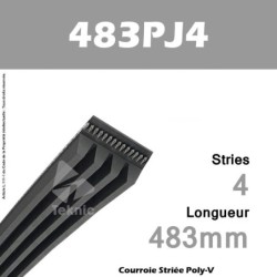Courroie Poly-V 483PJ4