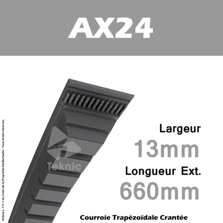 Courroie AX24 - Continental
