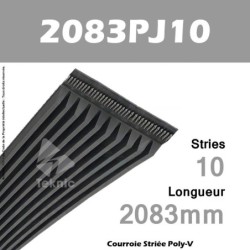 Courroie Poly-V 2083PJ10