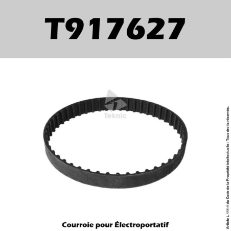 Courroie Black & Decker T917627 - BD83, BD83E, DN83, DN83E, KA83