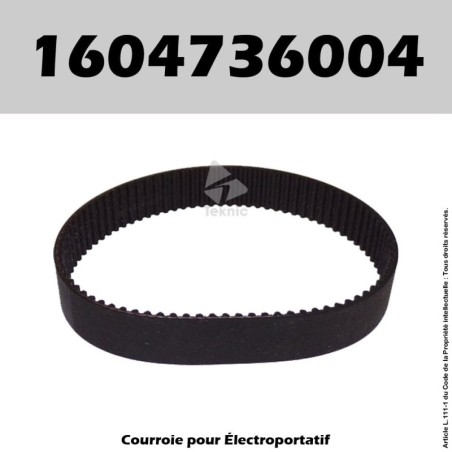 Courroie Bosch 2604736002 - GHO3-82 (1592), PHO150, PHO2-82, PHO20-82 (3258), PHO200, PHO30-82 (3259), PHO300/3-82