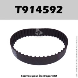 Courroie Black & Decker T914592 - BD750, DN75, DN750, SR600K, P6041B, P2845