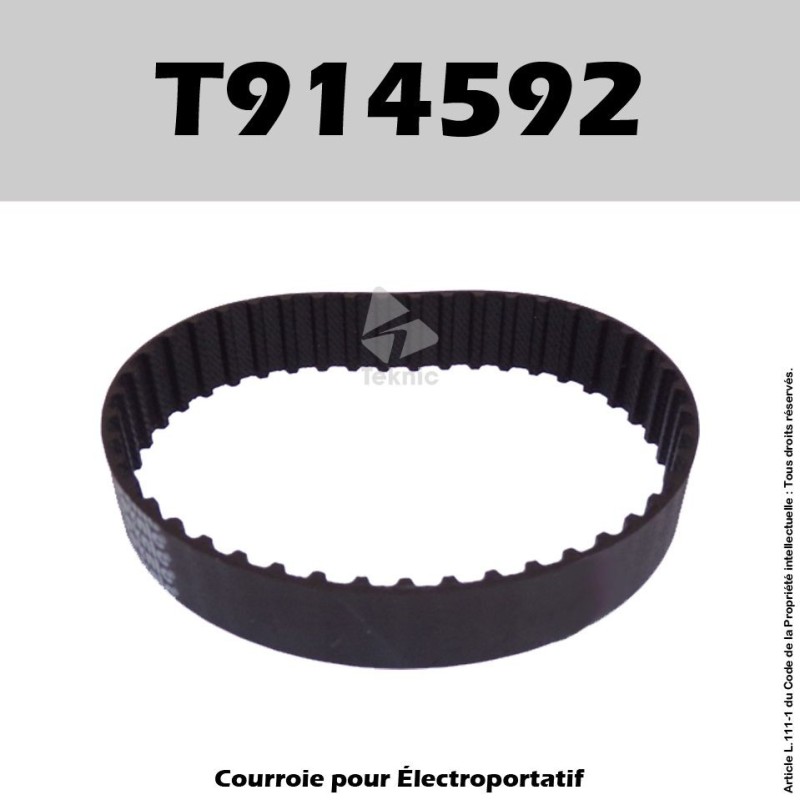 Courroie Black & Decker T914592 - BD750, DN75, DN750, SR600K, P6041B, P2845