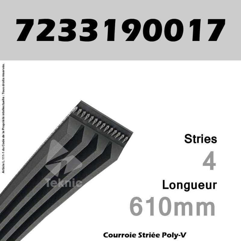 Courroie Metabo bas 317 précision (bas 315, bas 316)