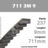 Courroie Dentée 711 3M 9