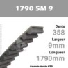 Courroie Dentée 1790 5M 9