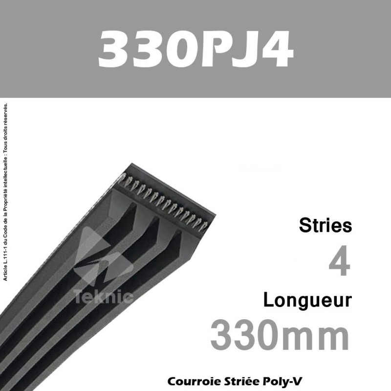 Courroie Poly-V 330PJ4