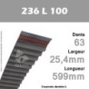 Courroie Dentée 236 L 100
