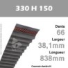 Courroie Dentée 330 H 150