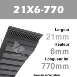 Courroie de Variateur 21X6-770 Li - W20/800