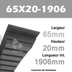 Courroie de Variateur 65X20-1906 Li - W63/2000