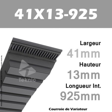 Courroie de Variateur 41X13-925 Li - W40/990