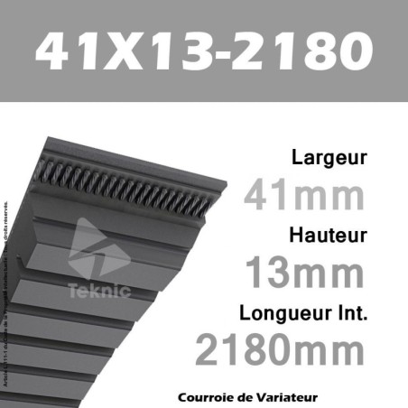 Courroie de Variateur 41X13-2180 Li - W40/2240