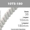 Courroie Dentée PU 10T5-180