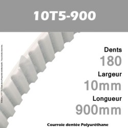 Courroie Dentée PU 10T5-900