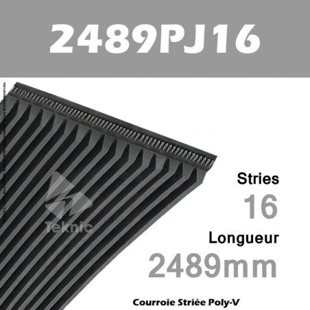 Courroie Poly-V 2489PJ126