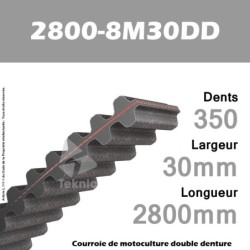 Courroie 2800-S8M30 Double denture