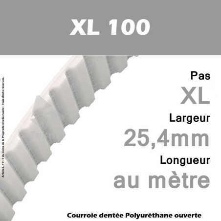 Courroie PU XL100 Ouverte