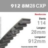Courroie Dentée 912 8M 28 CXP